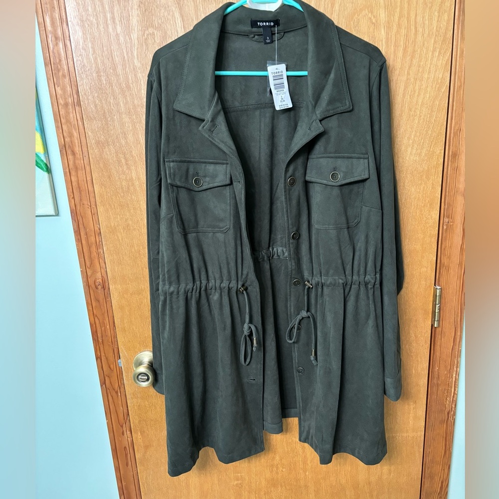 Torrid size 3 suede shacket NWT